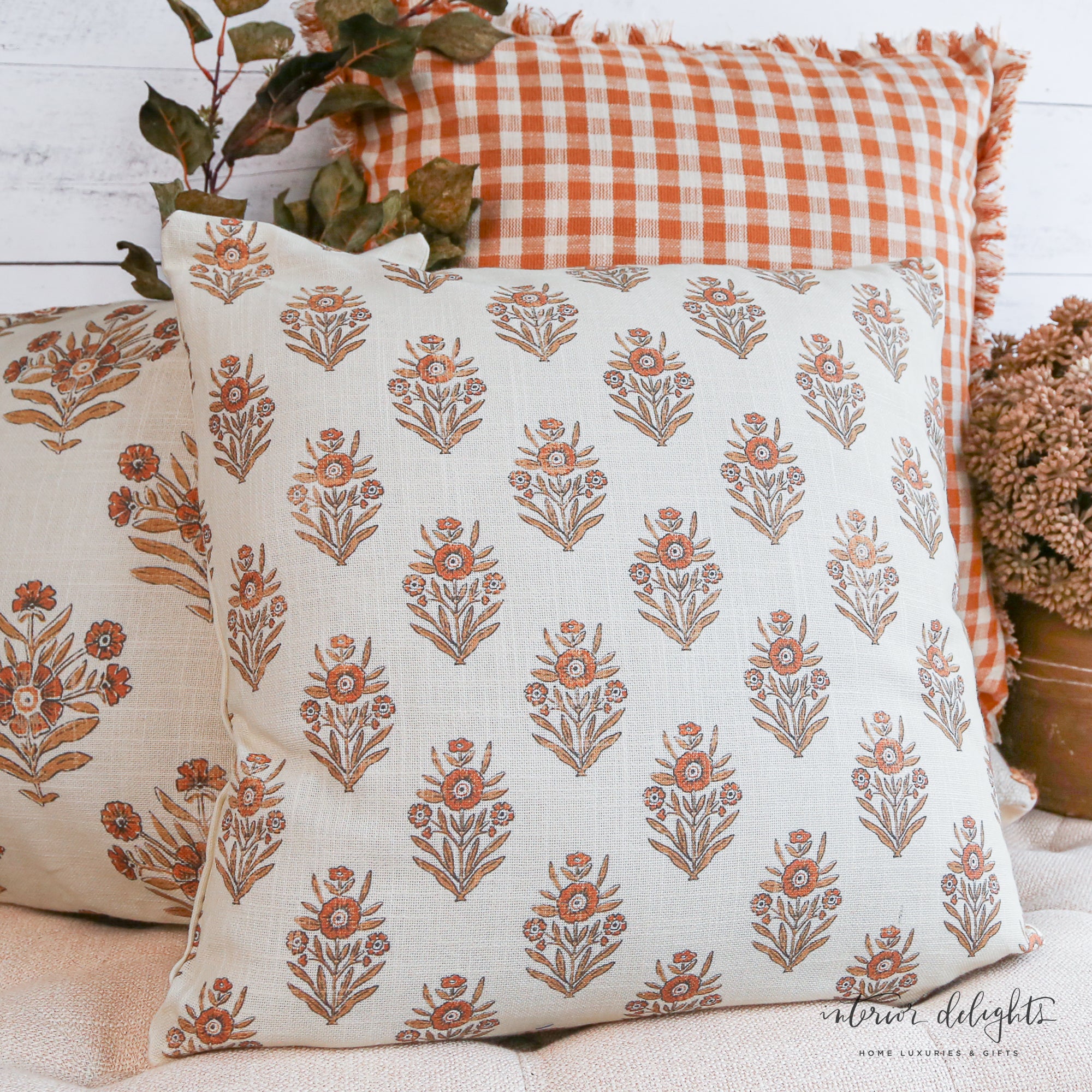 Floral print pillows best sale