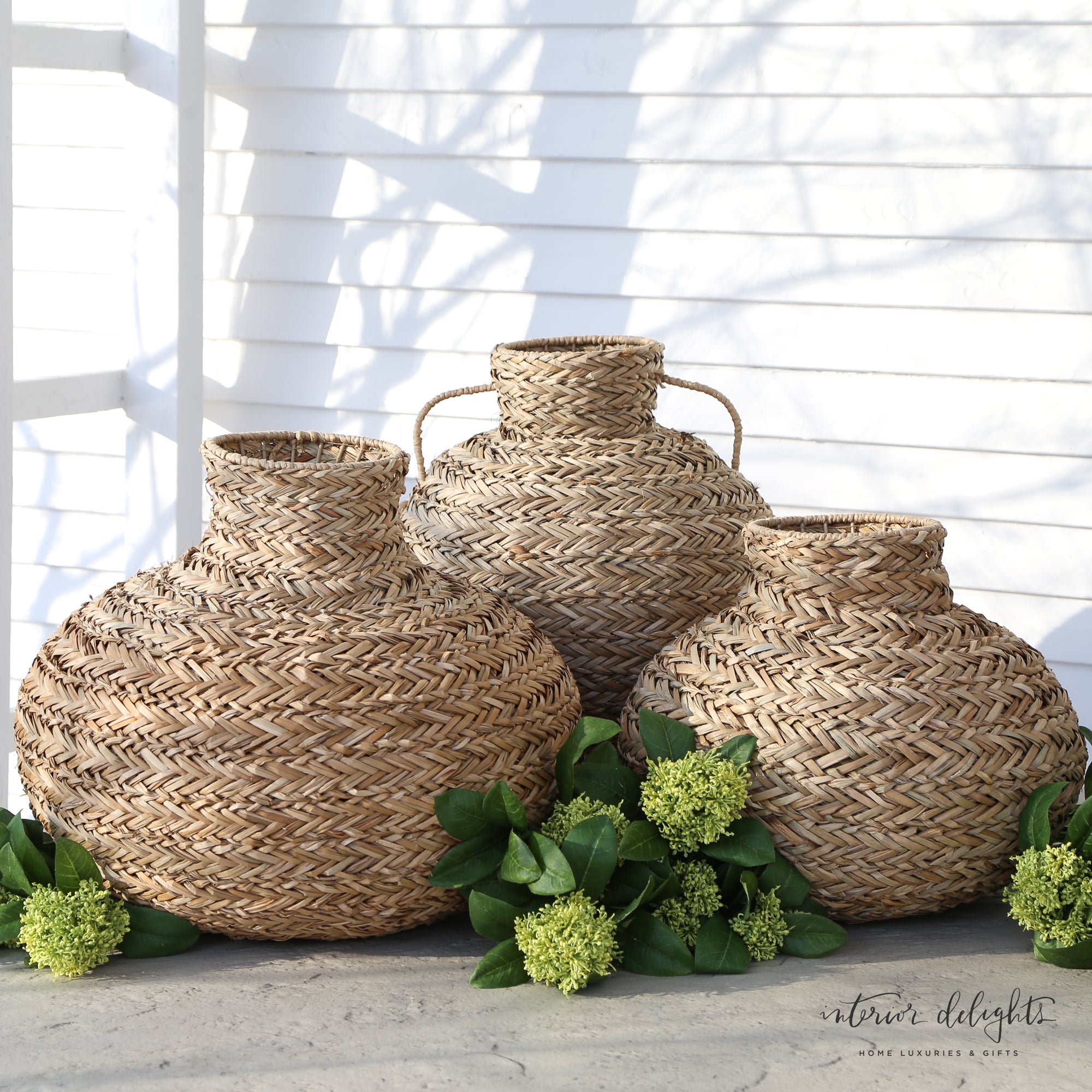 Willow and Seagrass Vases