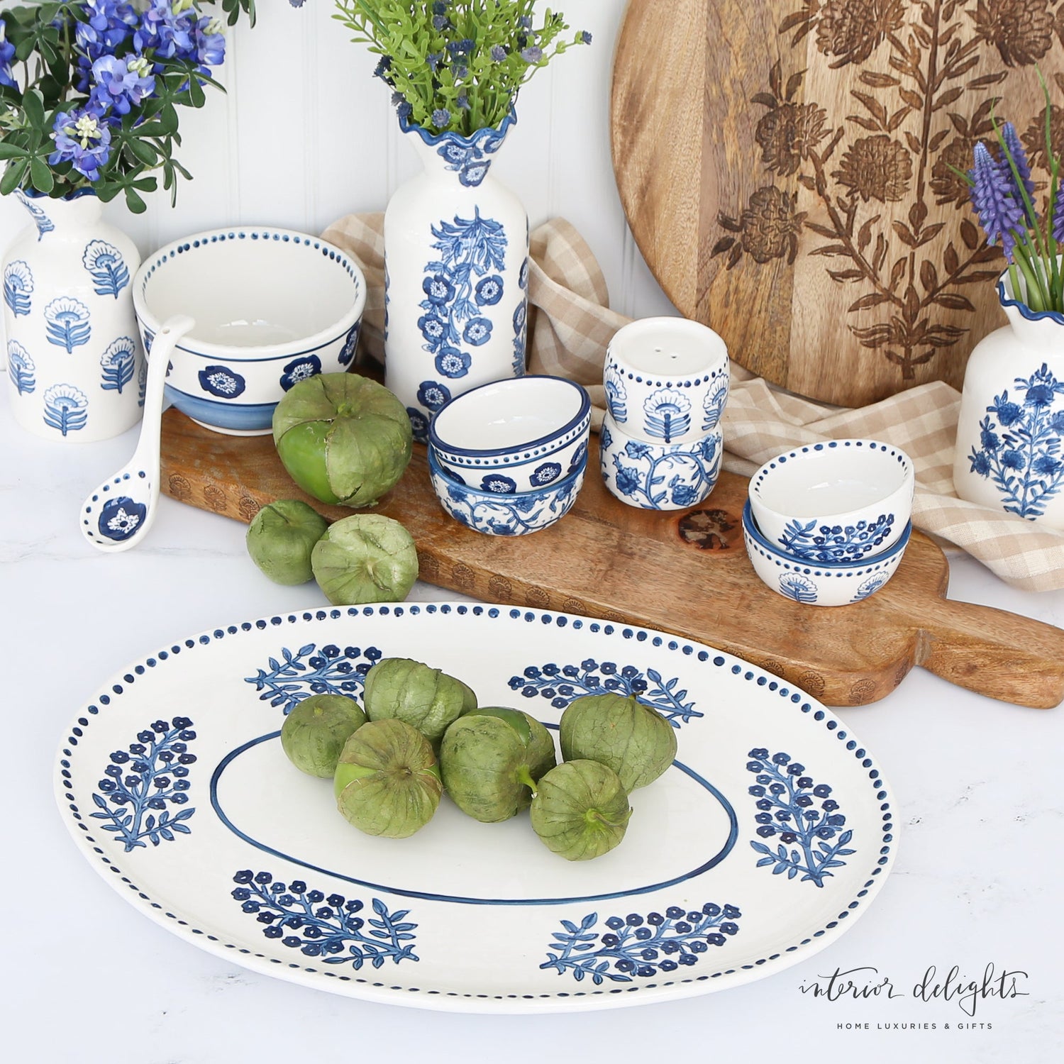 Blue and White Dishes