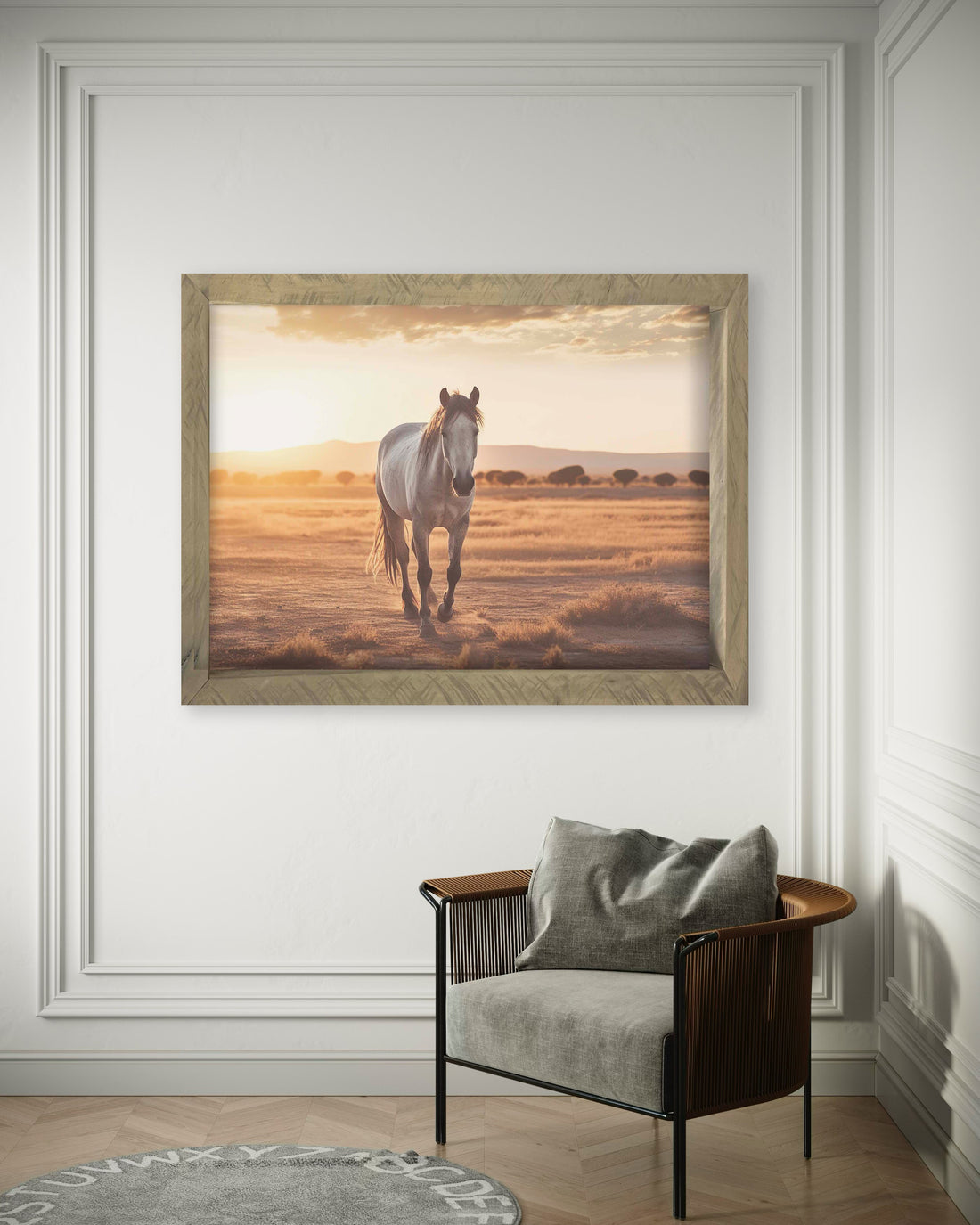 Horse with Landscape 34x44 Thin Timberwood