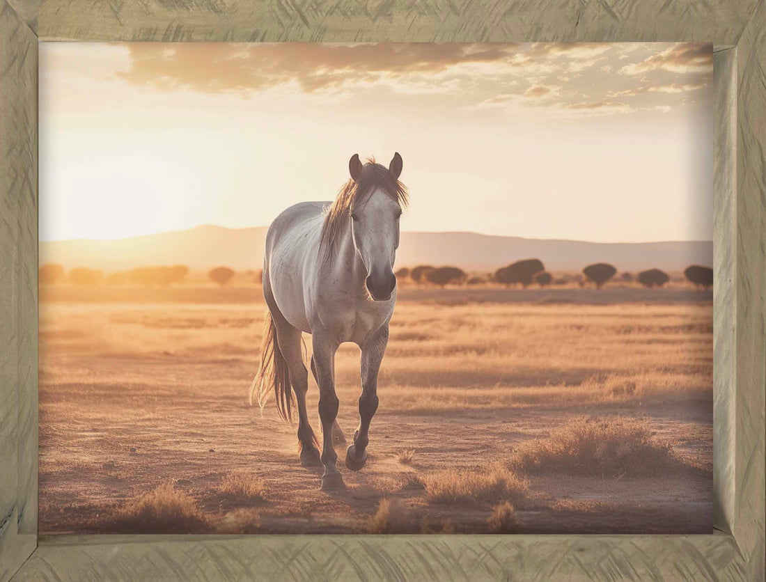 Horse with Landscape 34x44 Thin Timberwood