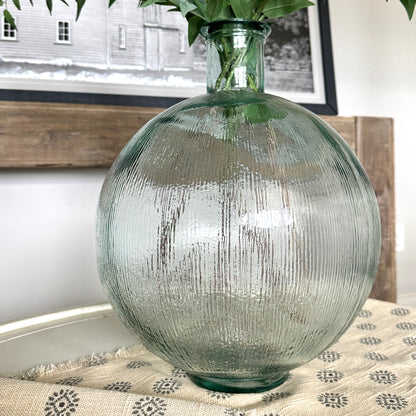 18” Ribbed Vase