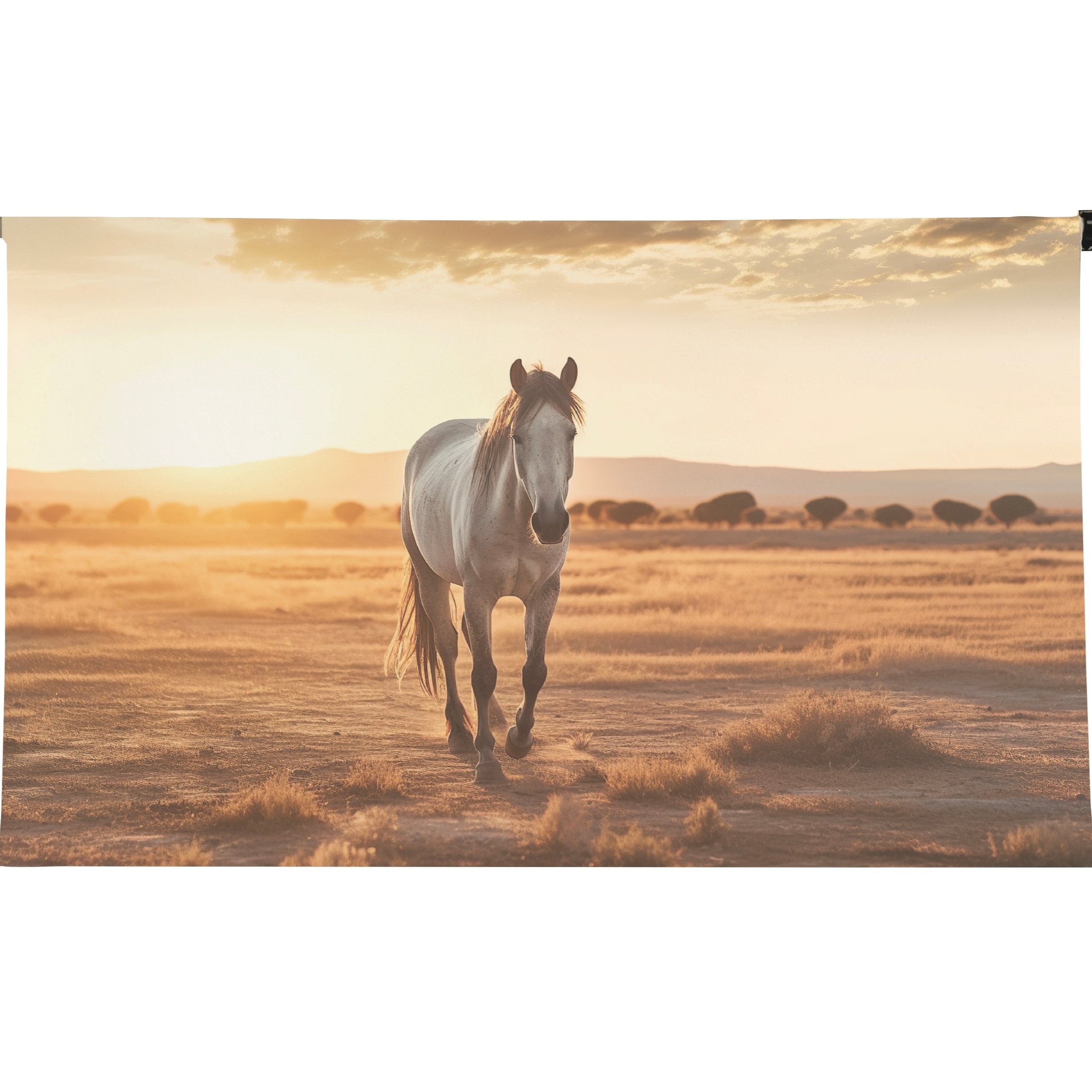 Horse with Landscape Scroll