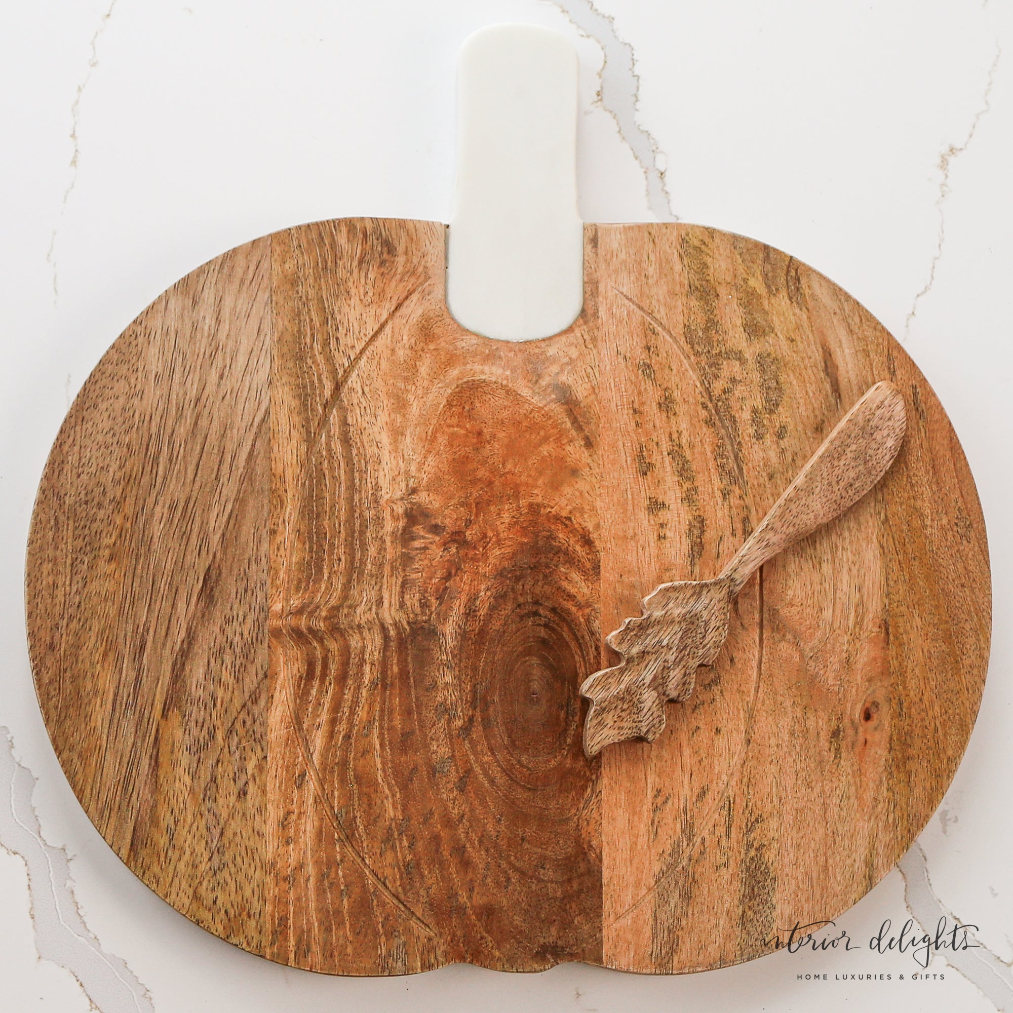 Marble Wood Pumpkin Board