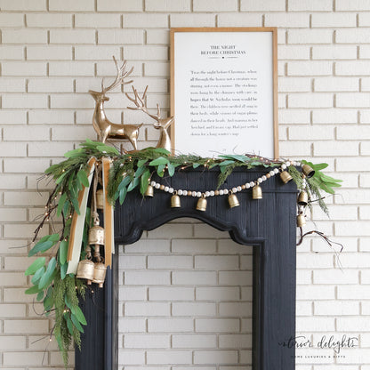 6ft Cedar Eucalyptus Garland-Single, Set of 3 or Set of 6