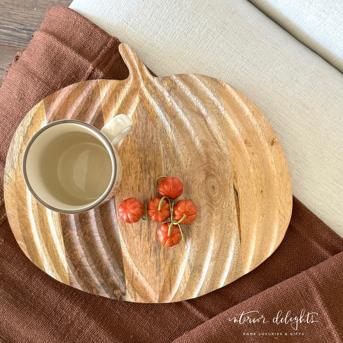 Pumpkin Shaped Cheese Board