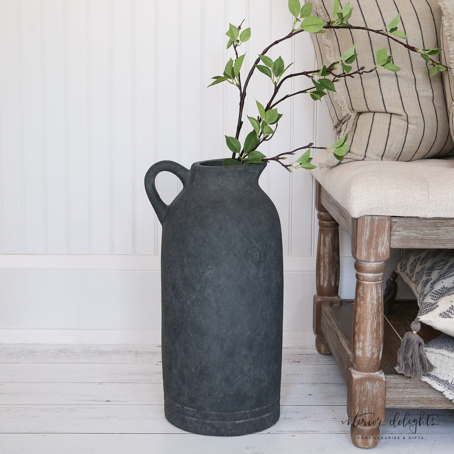 18” Charcoal Pitcher Vase