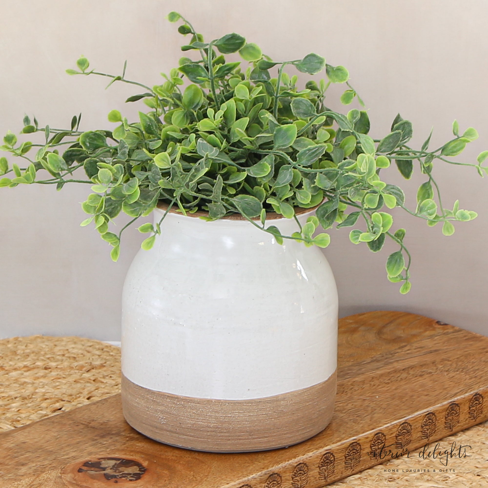 7&quot; Green Vine Pouf