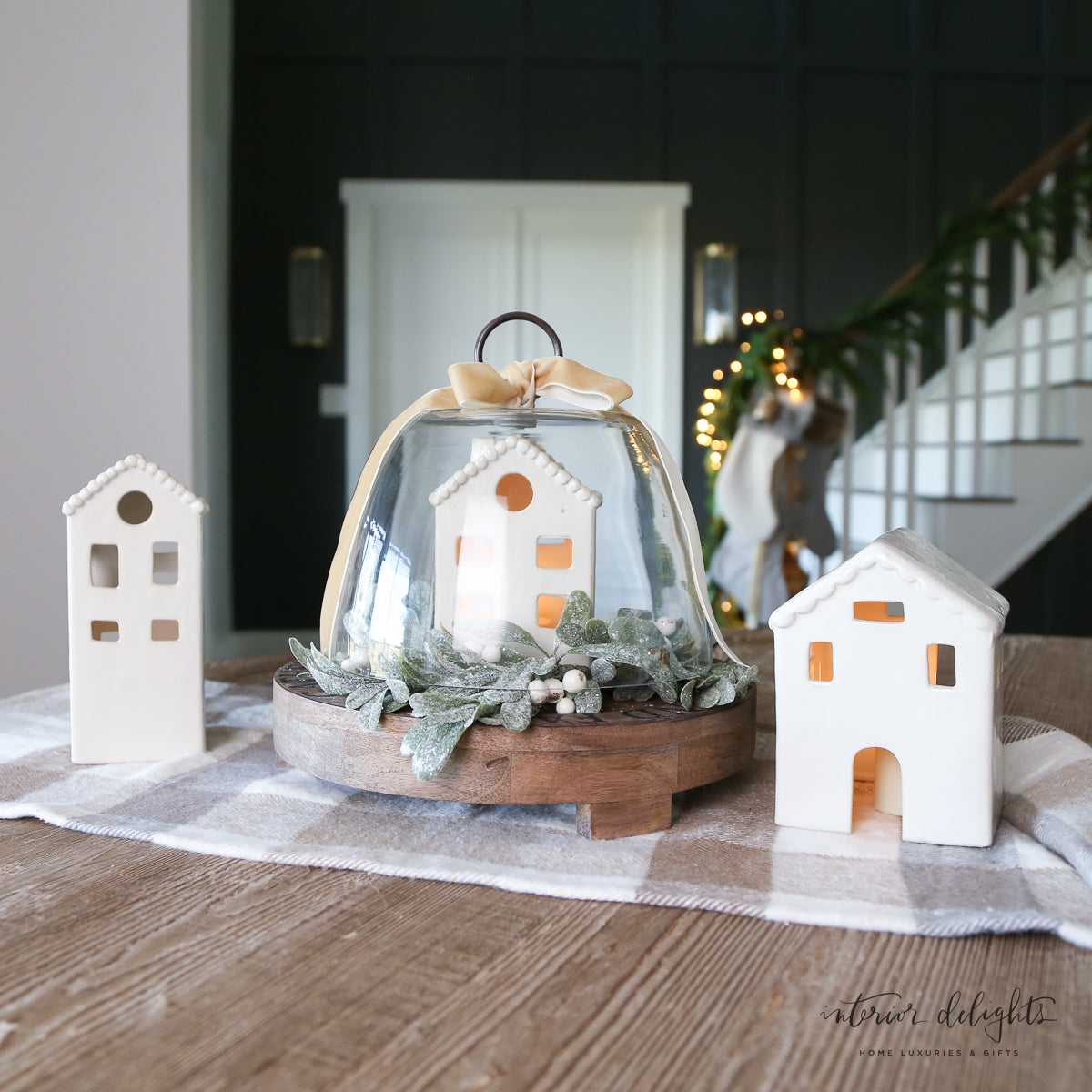 White Christmas House Sitters- Choice of Medium, or Large