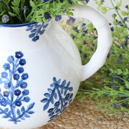 Block Print Pitcher