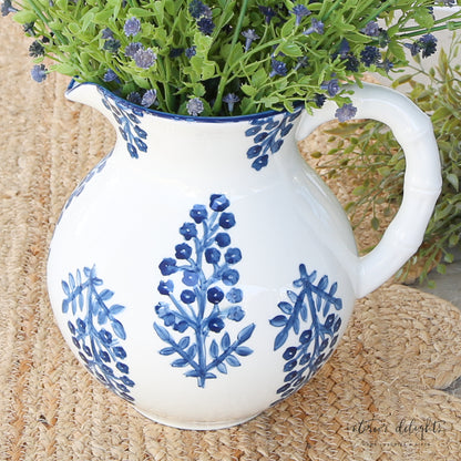 Block Print Pitcher