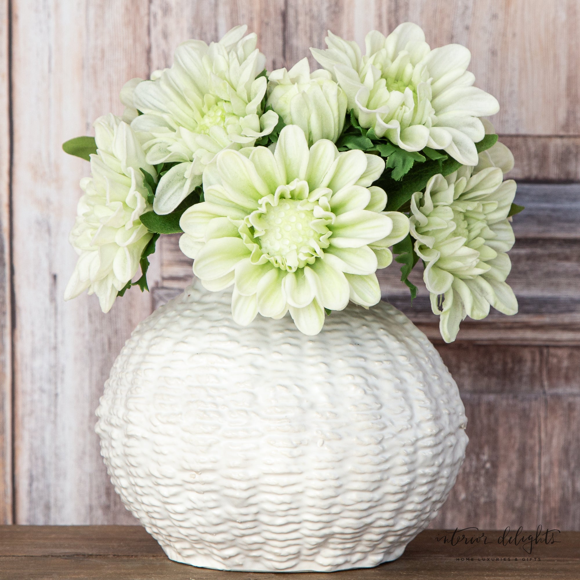 Woven Ceramic Round Vases- Choice of 2 Sizes