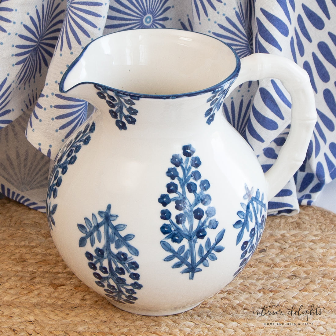 Block Print Pitcher