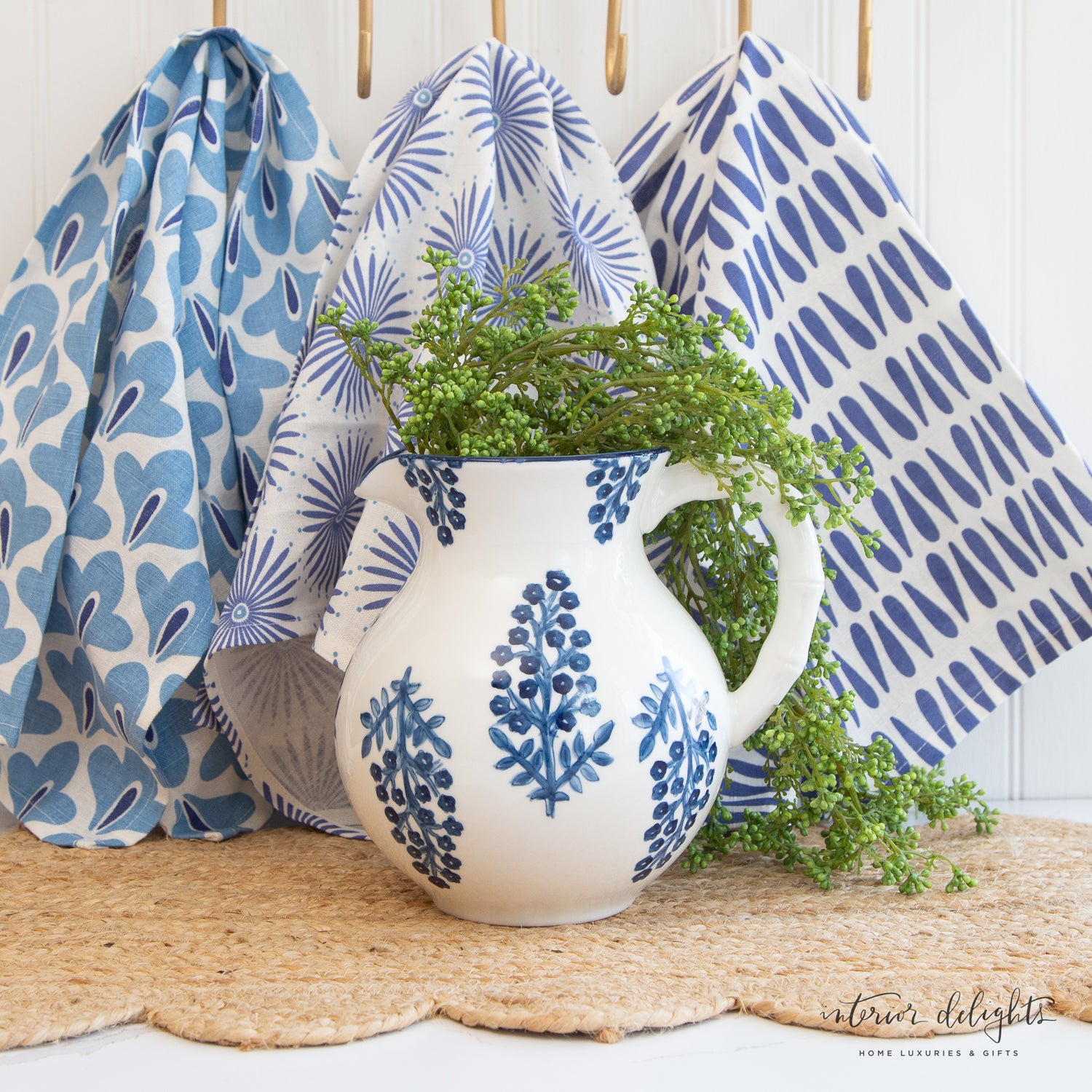 Block Print Pitcher