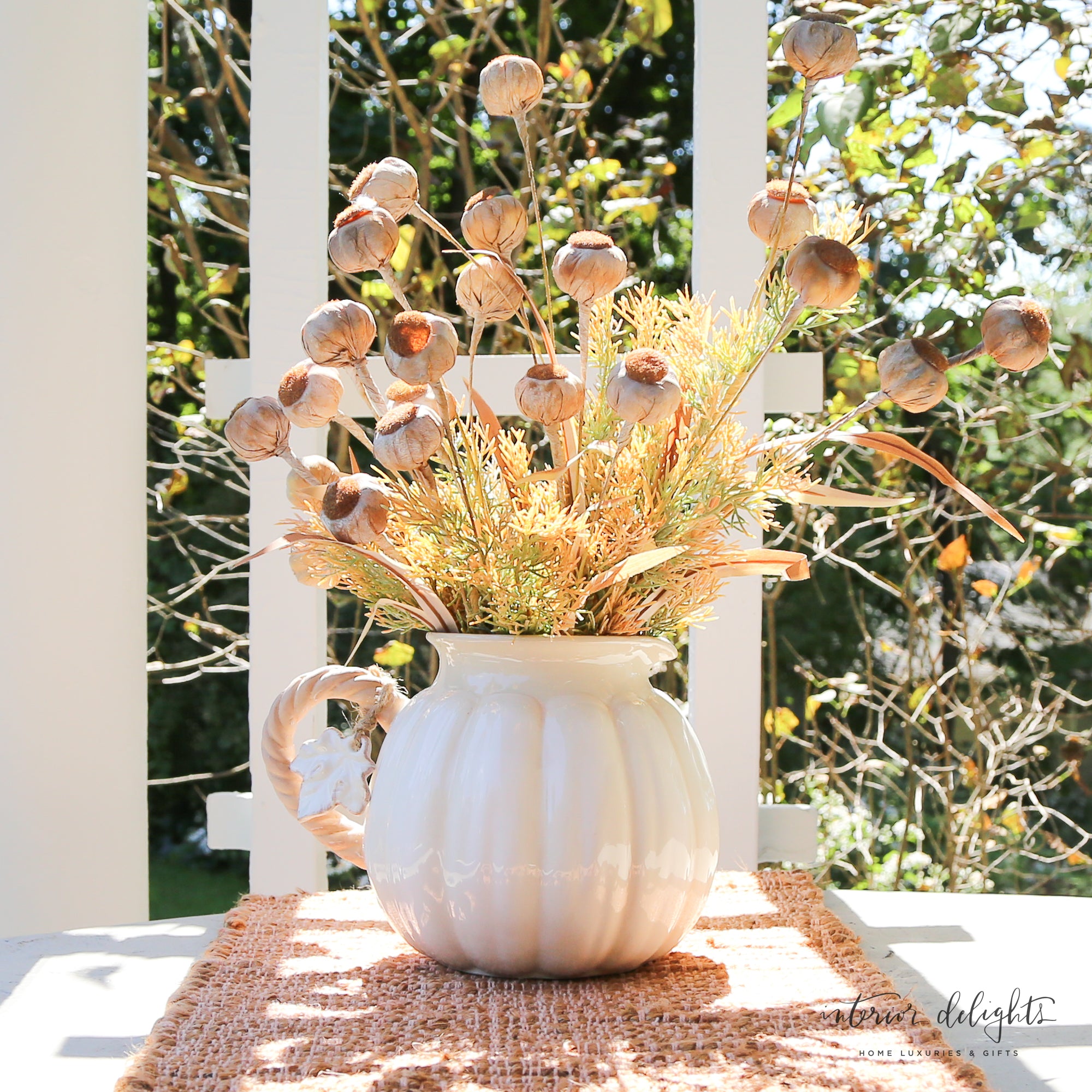 White Pumpkin Pitcher