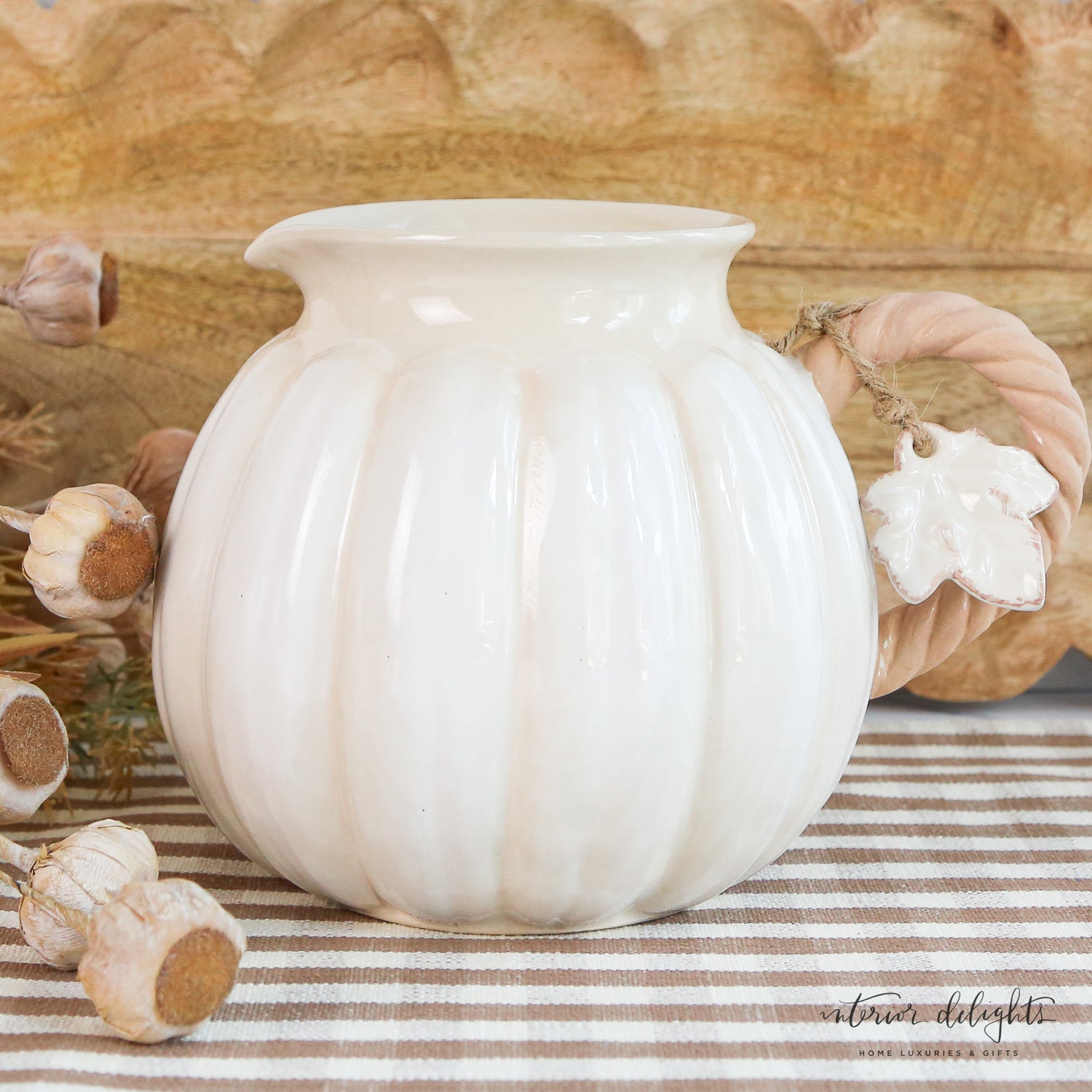 White Pumpkin Pitcher