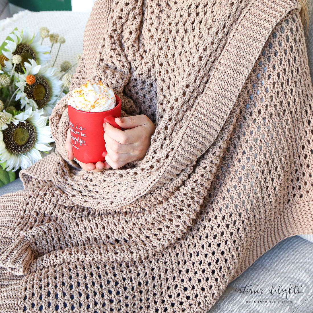 Chunky Knit Throw- Autumn