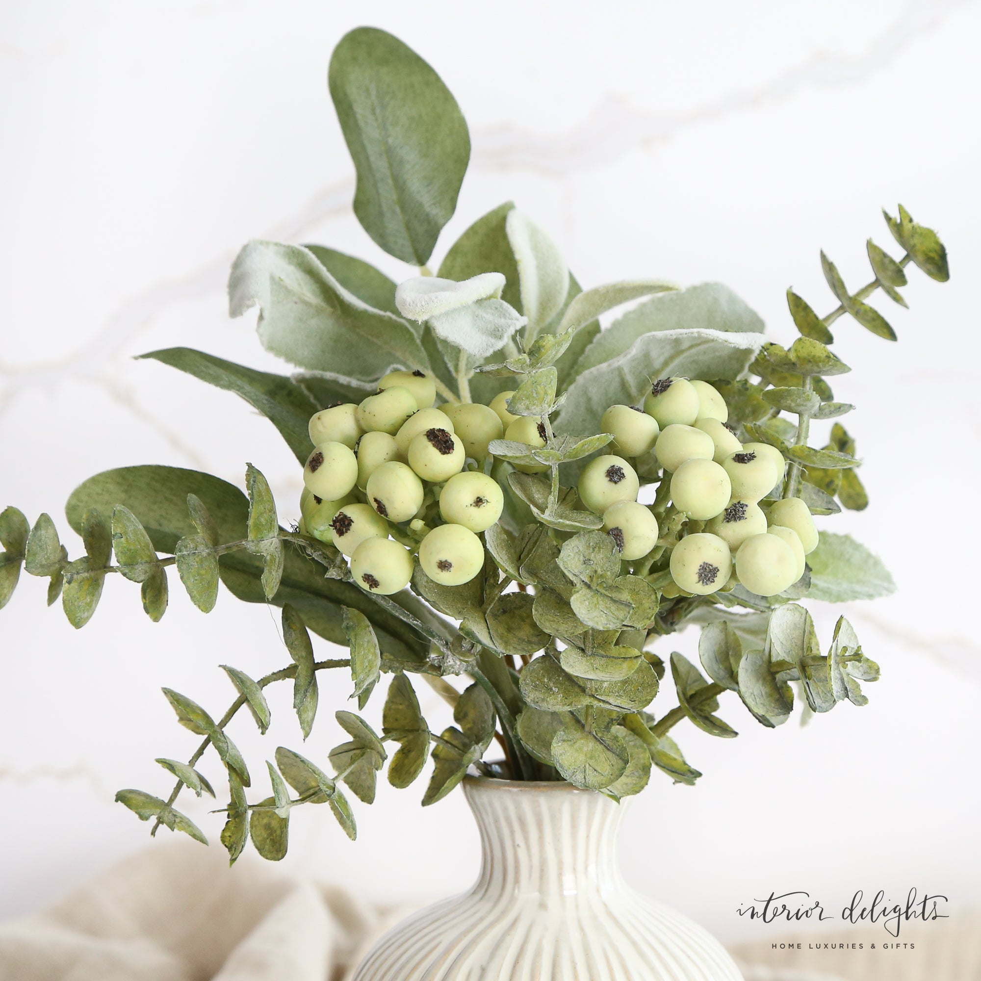 Mixed Green Foliage with Berries Bundle