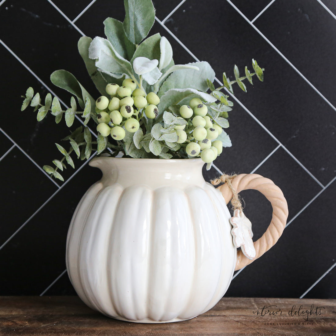 White Pumpkin Pitcher