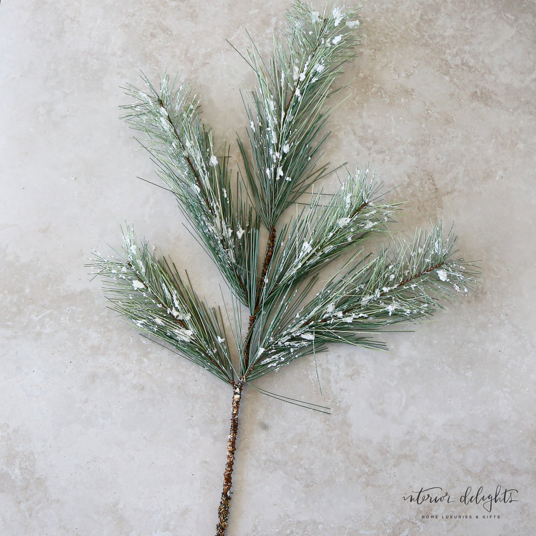 Snow Dusted Fir Spray-24&quot; long