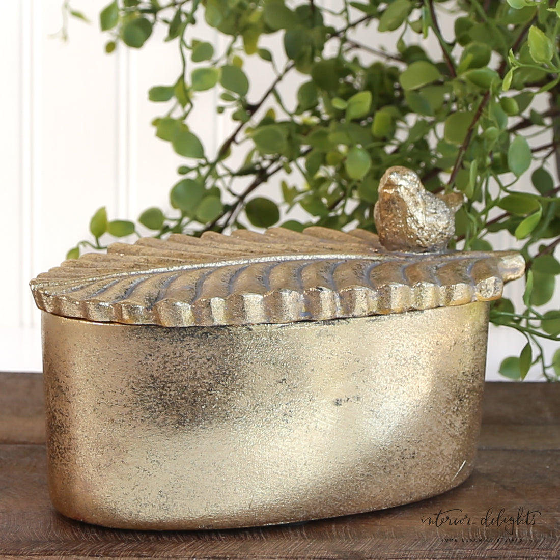 Bird and Feather Trinket Box