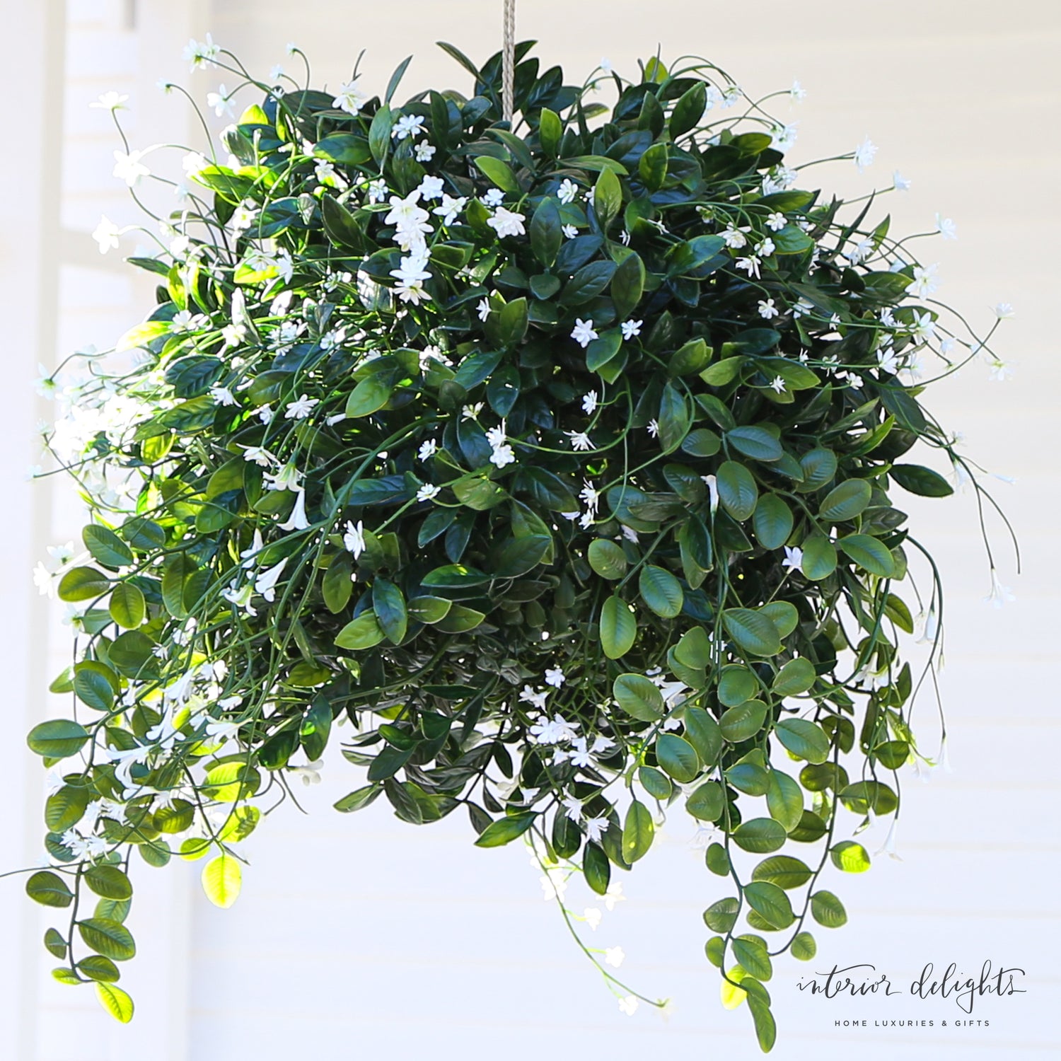 19&quot; UV Protected Round Hanging Boxwood Ball with Baby&