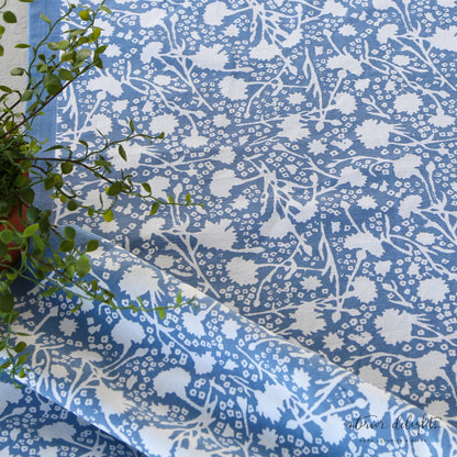 Meadows Bleu Floral Table Runner