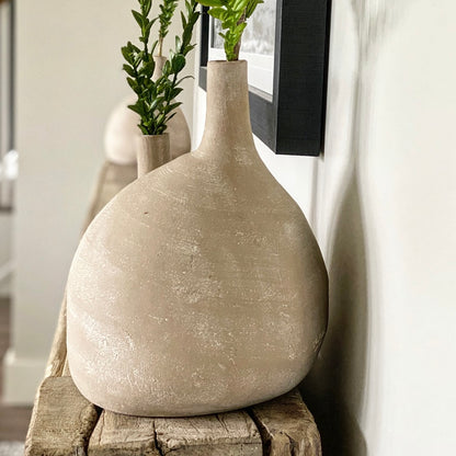Organic Clay Vases: Set of 3