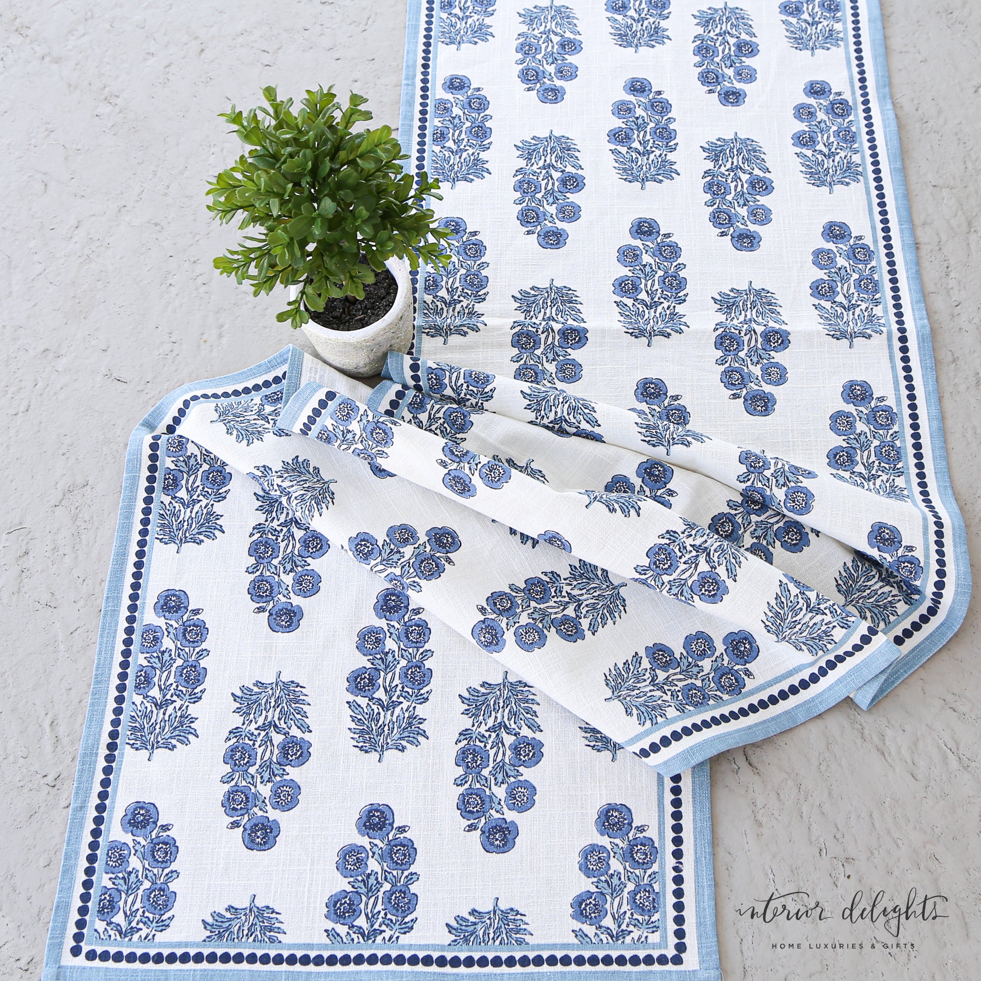 Block Print Table Runner