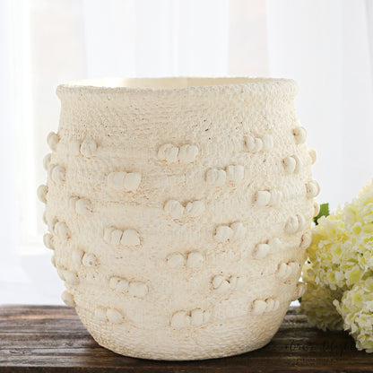 Cream Knot Vase