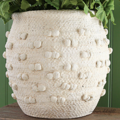 Cream Knot Vase