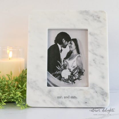 Mr. &amp; Mrs. Marble Frame