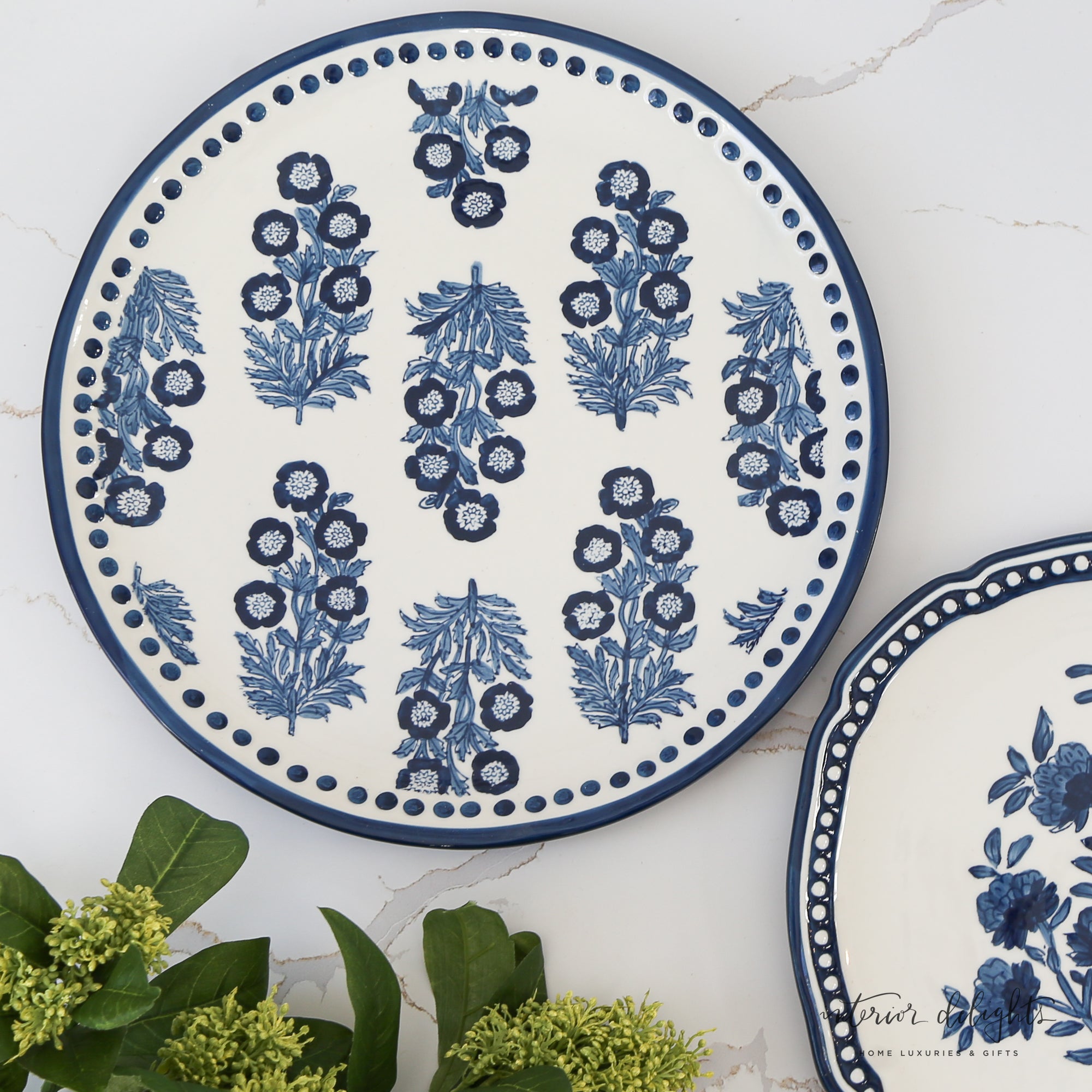 Block Print Nested Platters