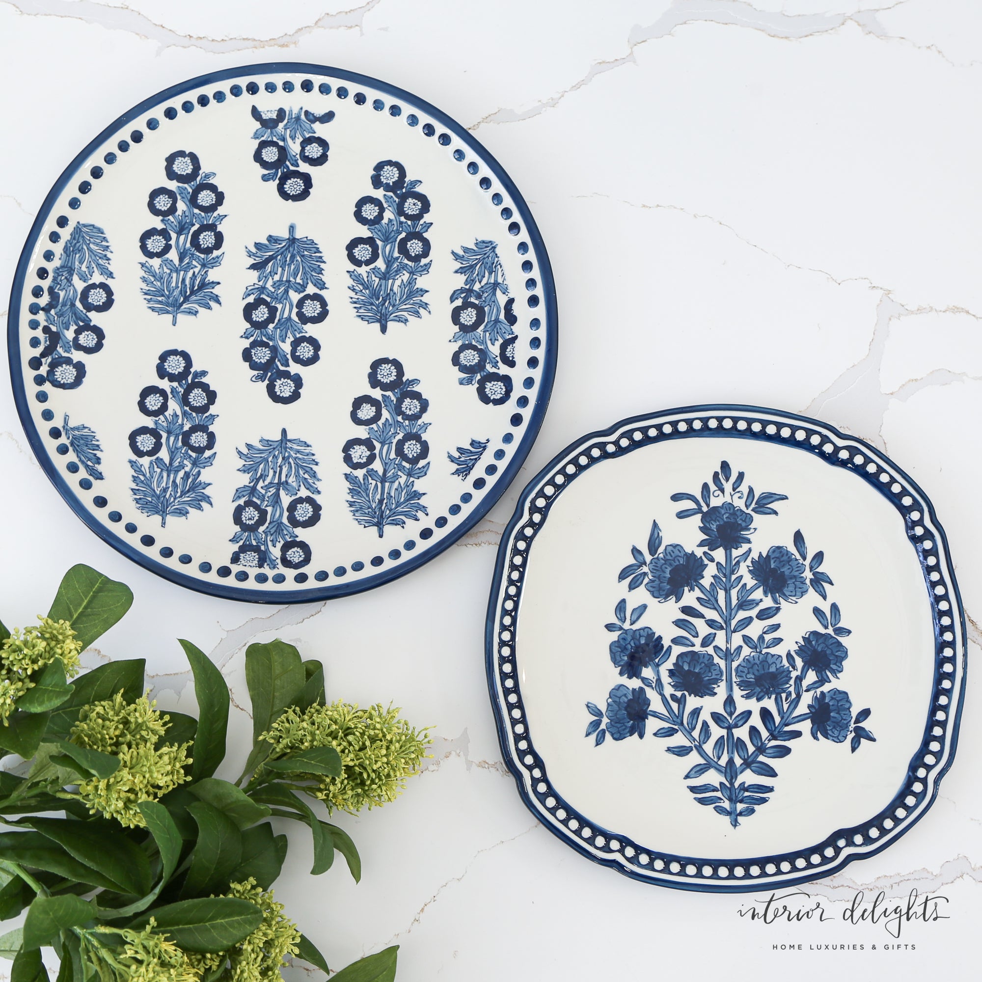 Block Print Nested Platters