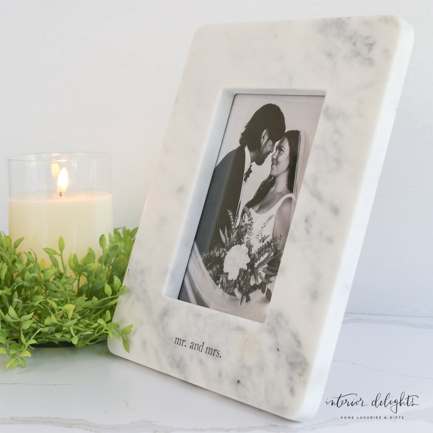 Mr. &amp; Mrs. Marble Frame