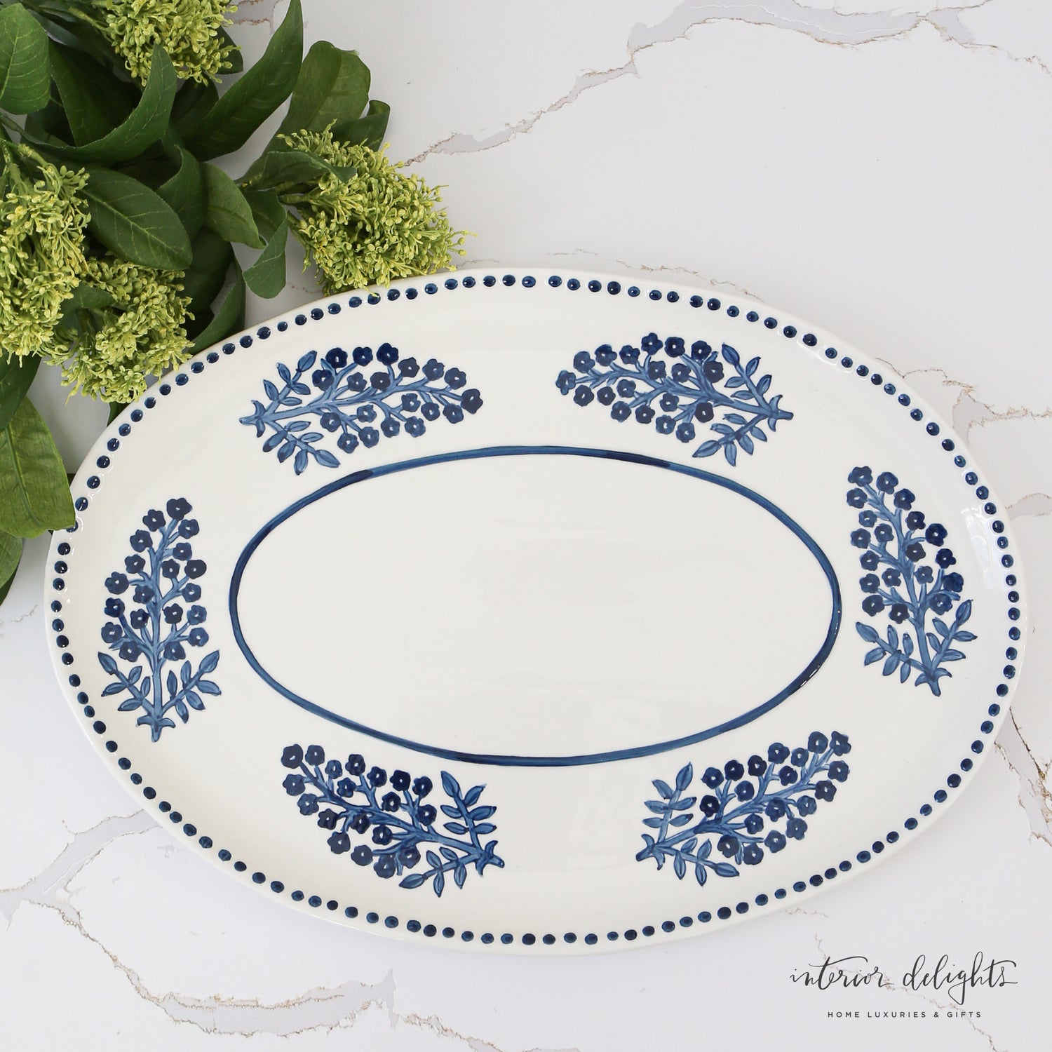 Block Print Platter