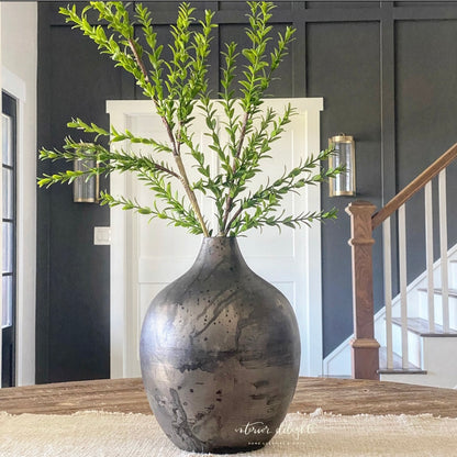 Industrial Iron Vase