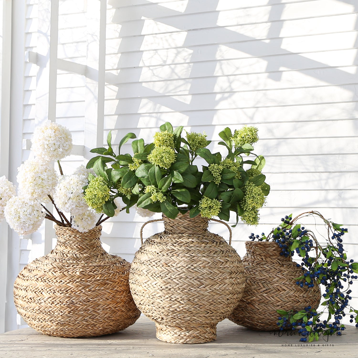 Seagrass Basket Vases-Choose your size