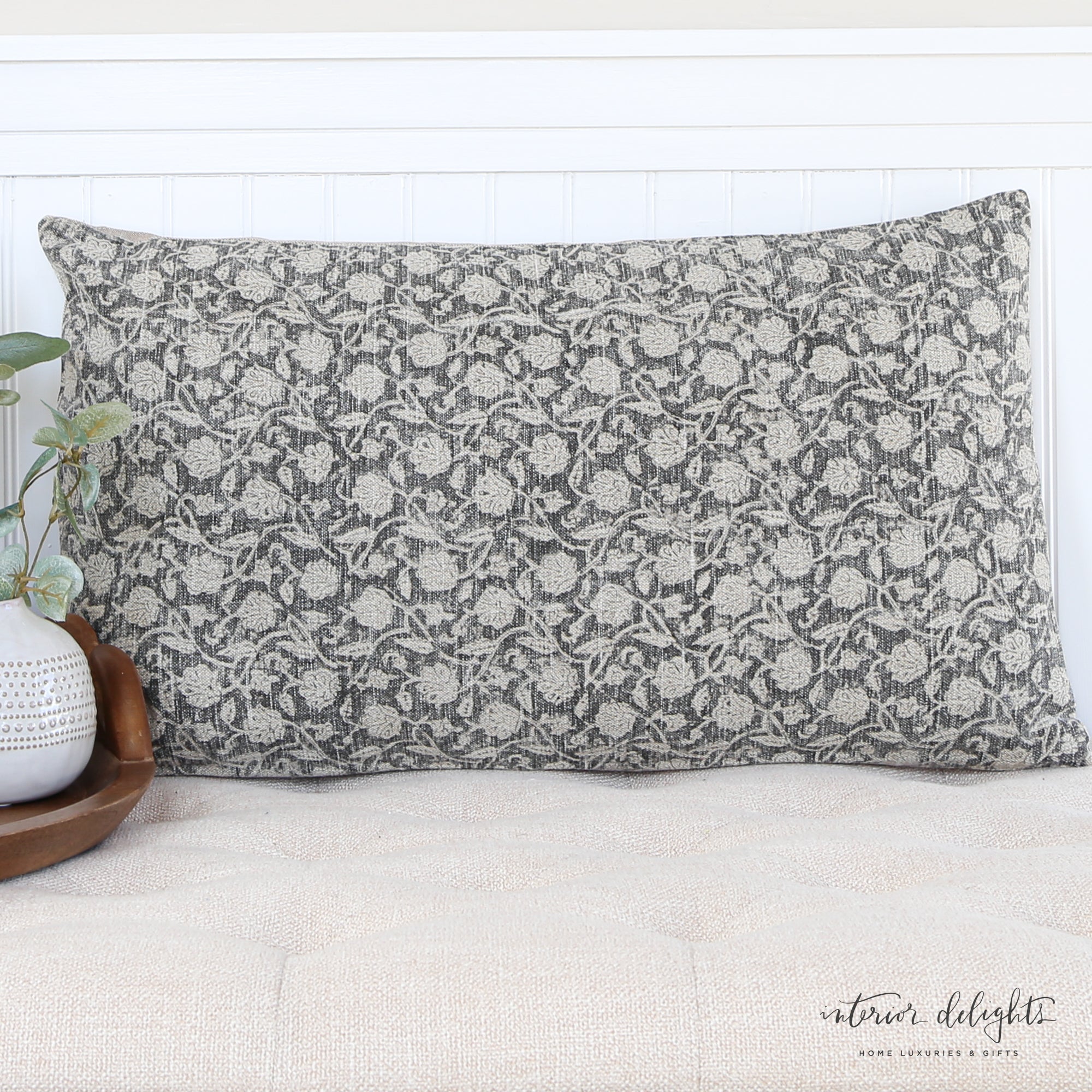 Midnight Bloom Pillow