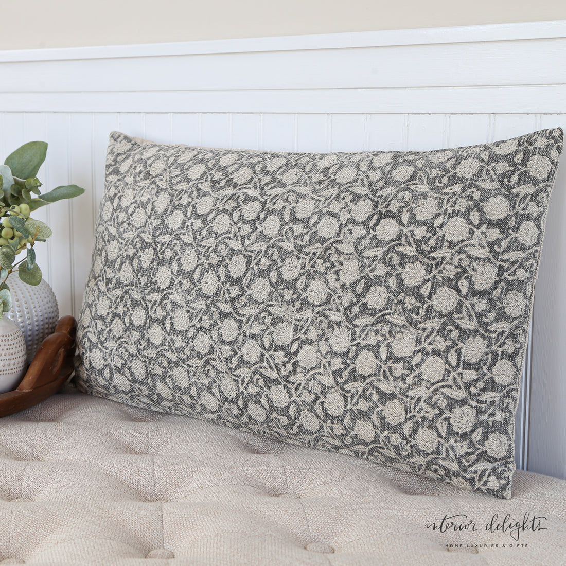 Midnight Bloom Pillow