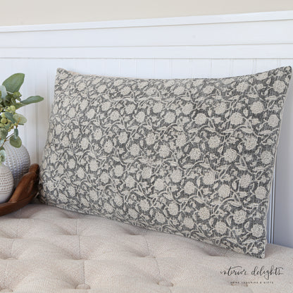 Midnight Bloom Pillow