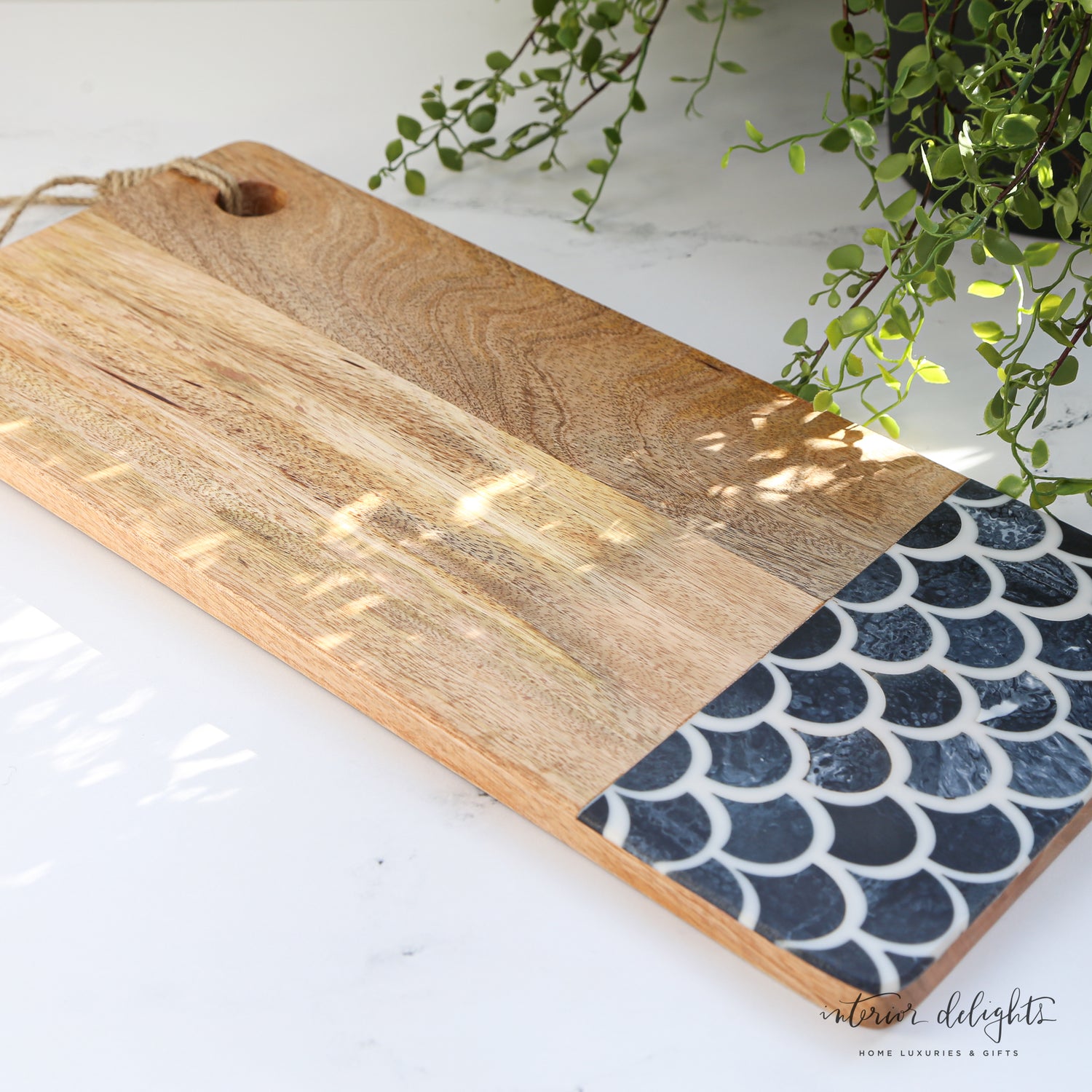 Blue Scallop Cutting Board