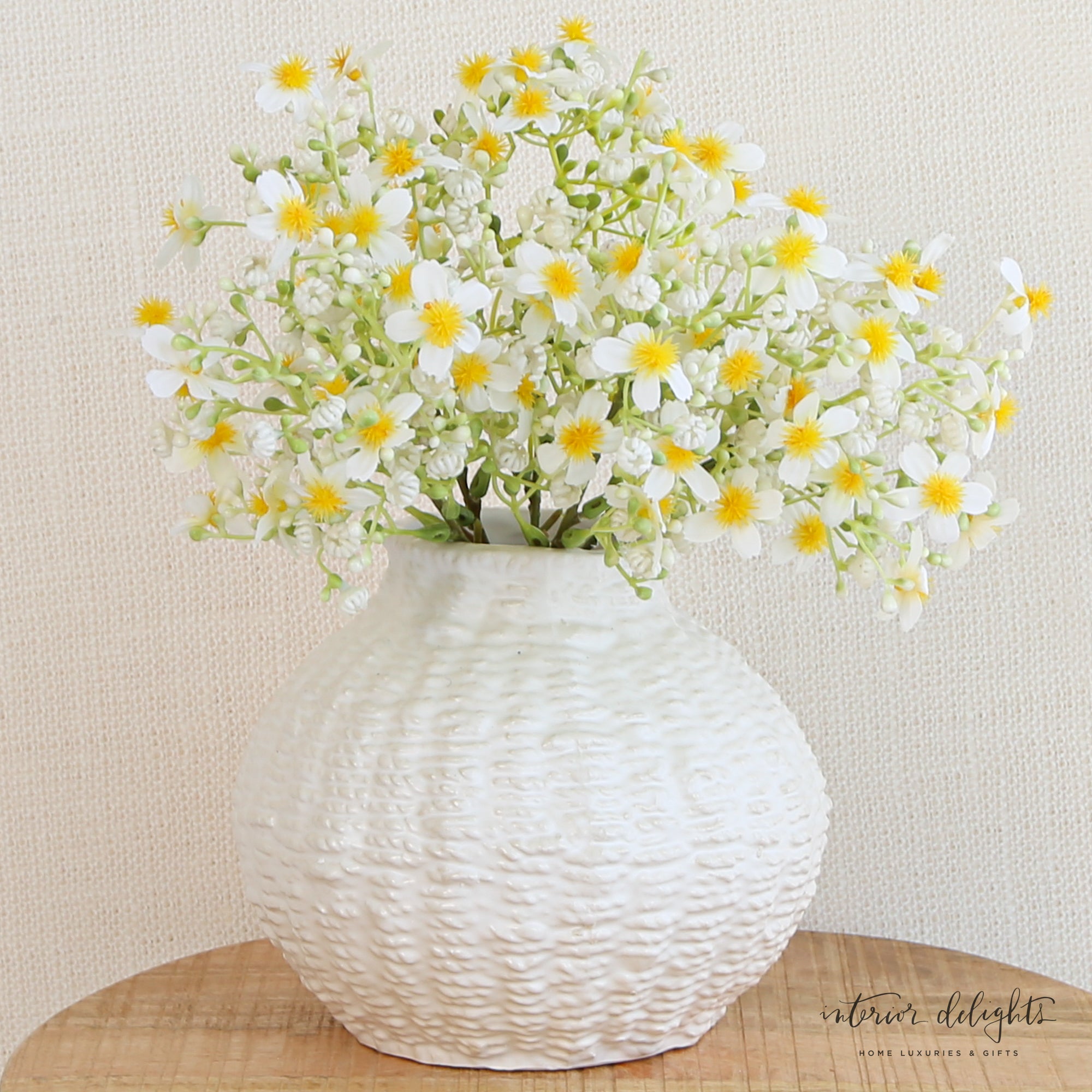 Woven Ceramic Round Vases- Choice of 2 Sizes