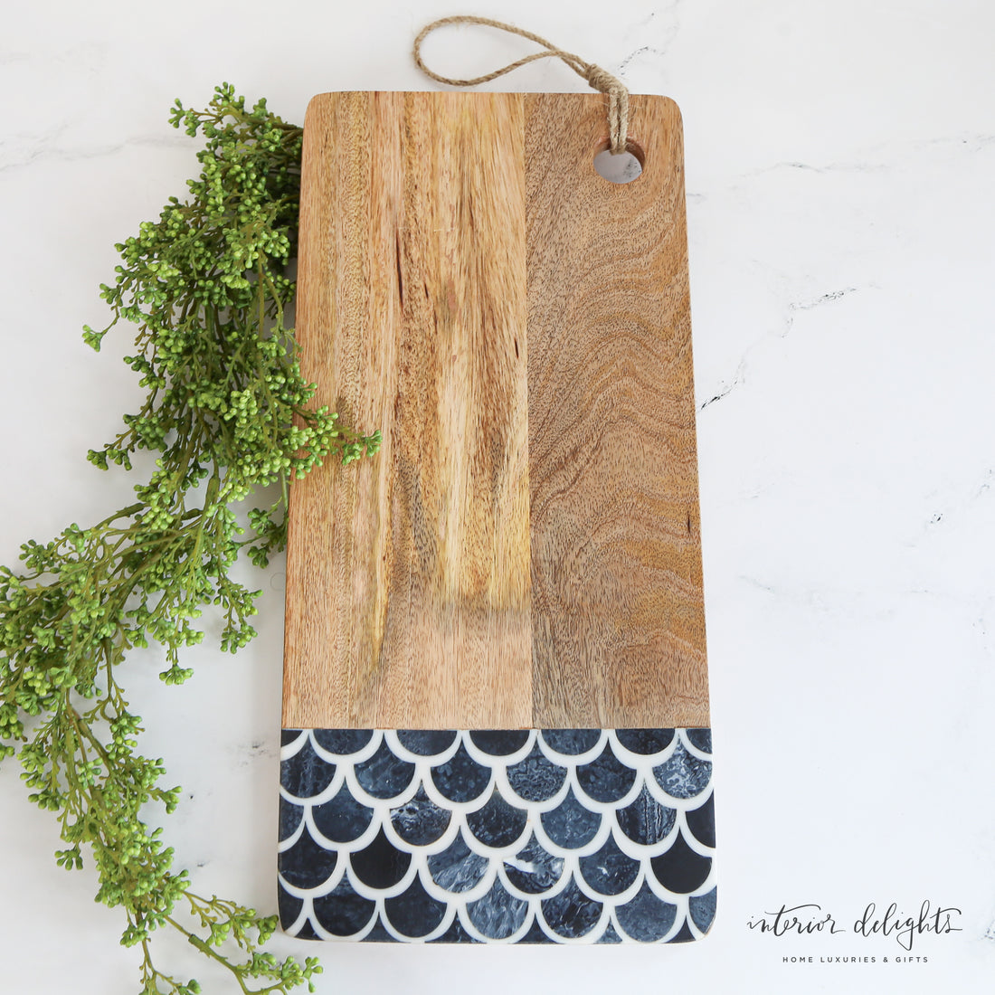 Blue Scallop Cutting Board