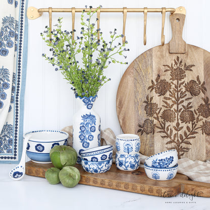 Block Print Bowl and Spoon