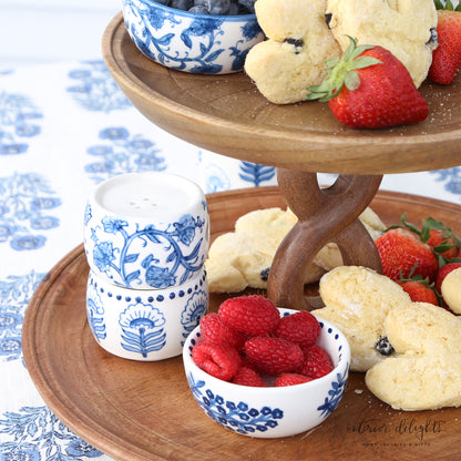 Block Print Salt and Pepper Shakers