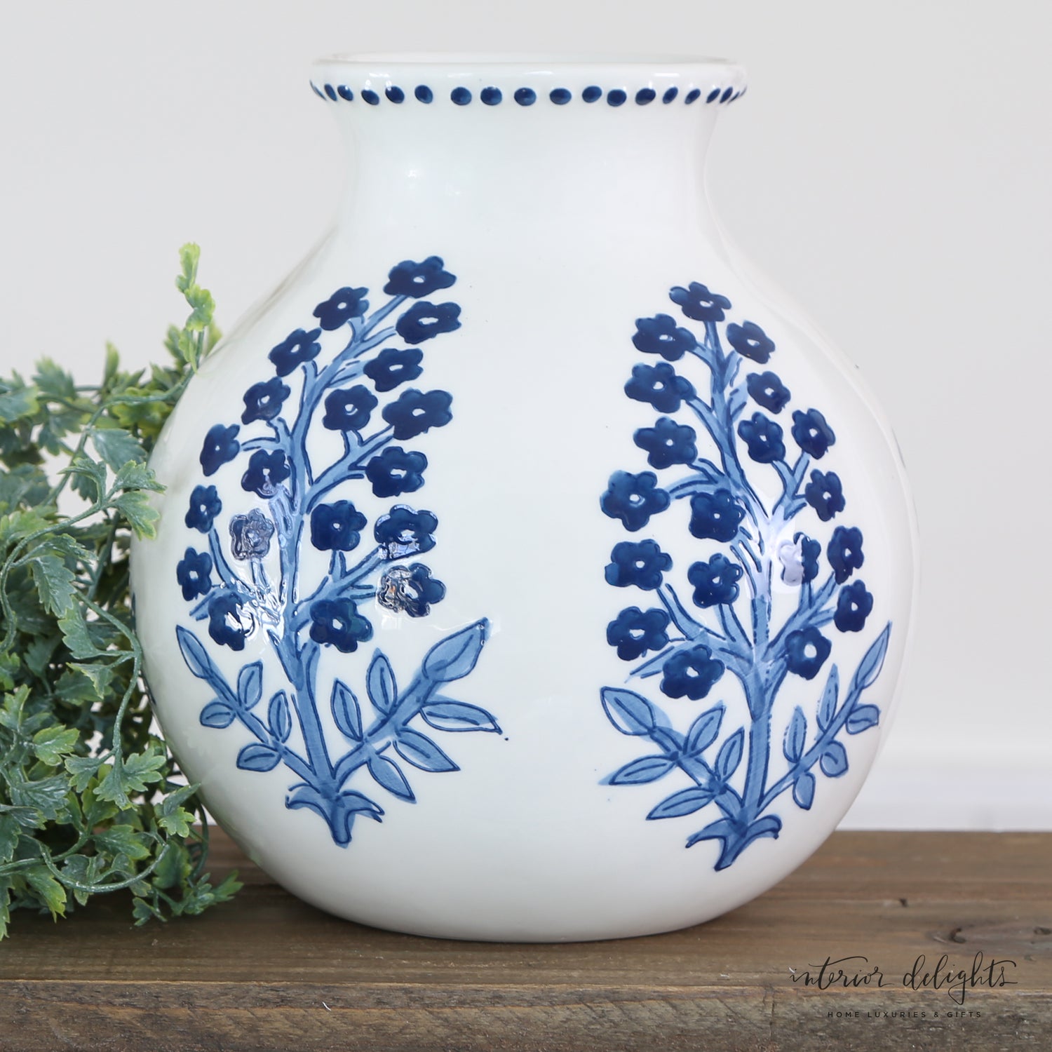 Bloom Block Print Flower Vase