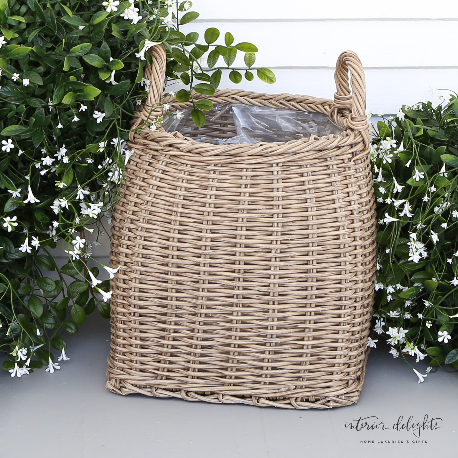 Willow Planters with Square Bottoms- Set of 2