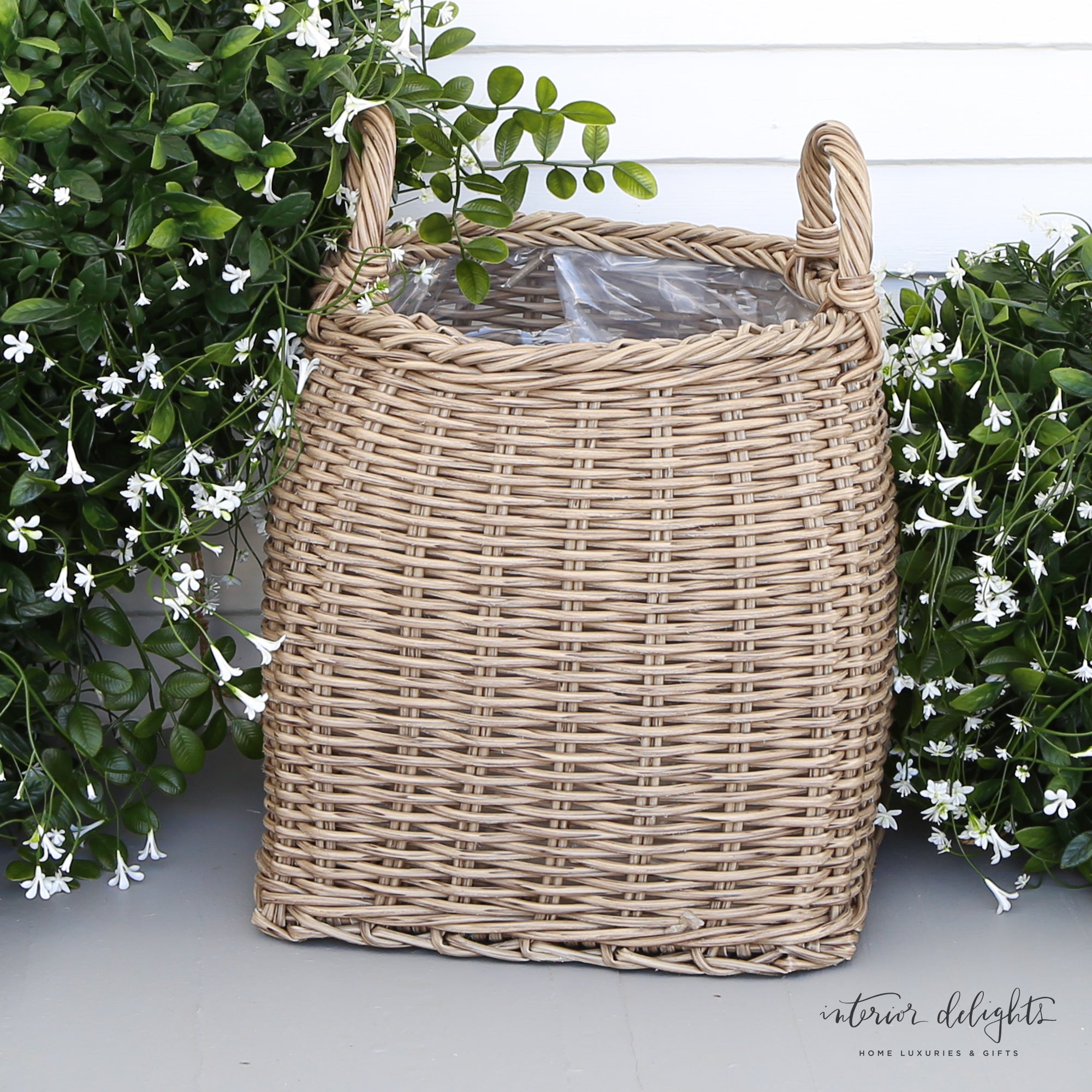 Willow Planters with Square Bottoms- Set of 2