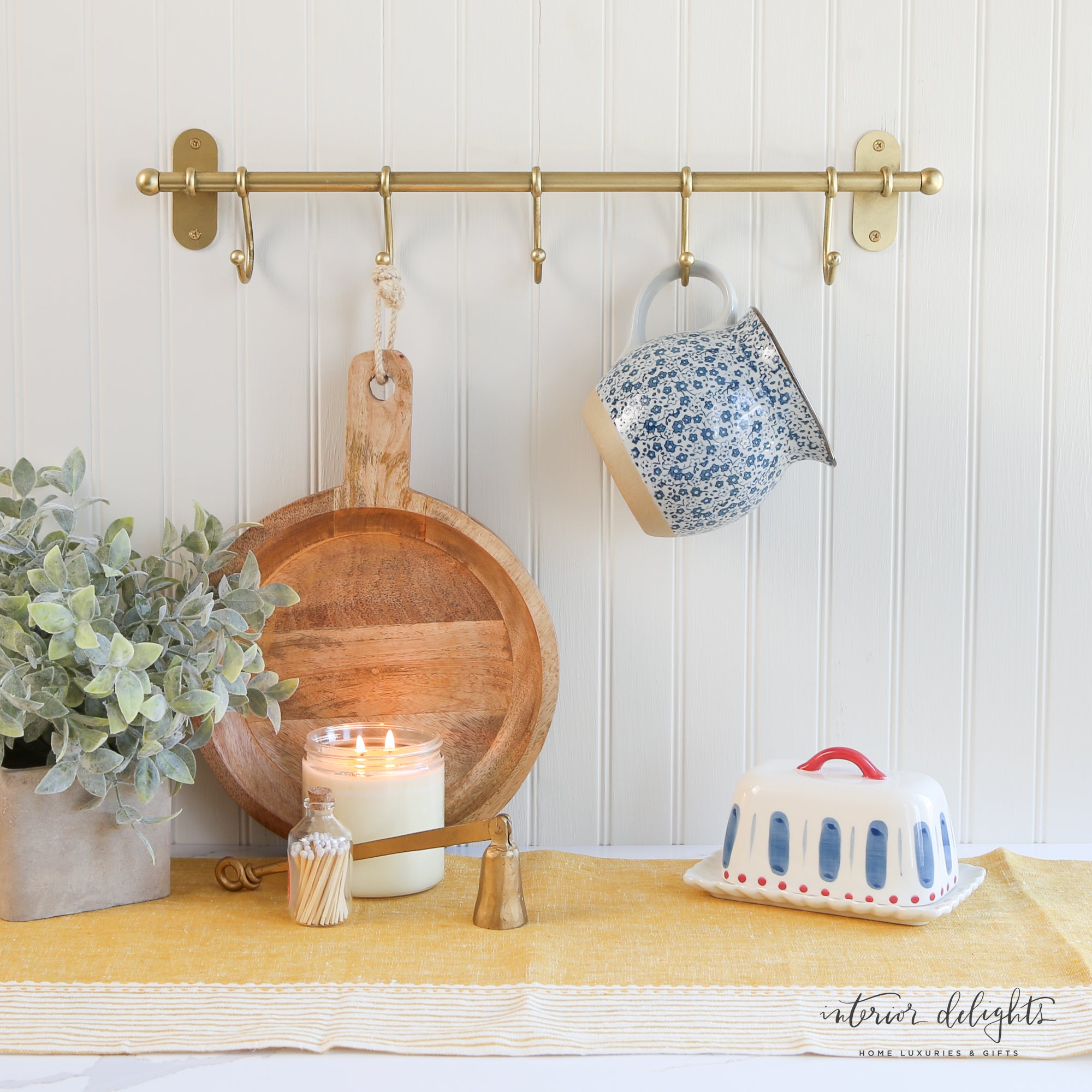 Yellow Linen Table Runner